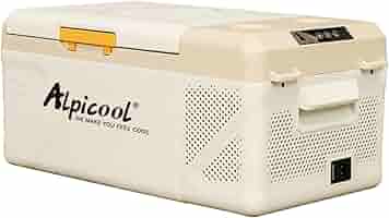 ほぼ新品✨ Alpicool車載用冷蔵庫 15L アウトドア車中泊BBQに最適！ 楽天市場】Alpicool 車載冷蔵庫 15L ポータブル冷蔵庫 2室 -20