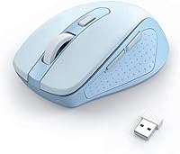 Vista 3 de Redragon Mouse inalámbrico para laptop, mouse Bluetooth (BT5.0/3.0 y 2.4G) con 5 niveles de 4000 DPI, mouse inalámbrico silencioso para computadora