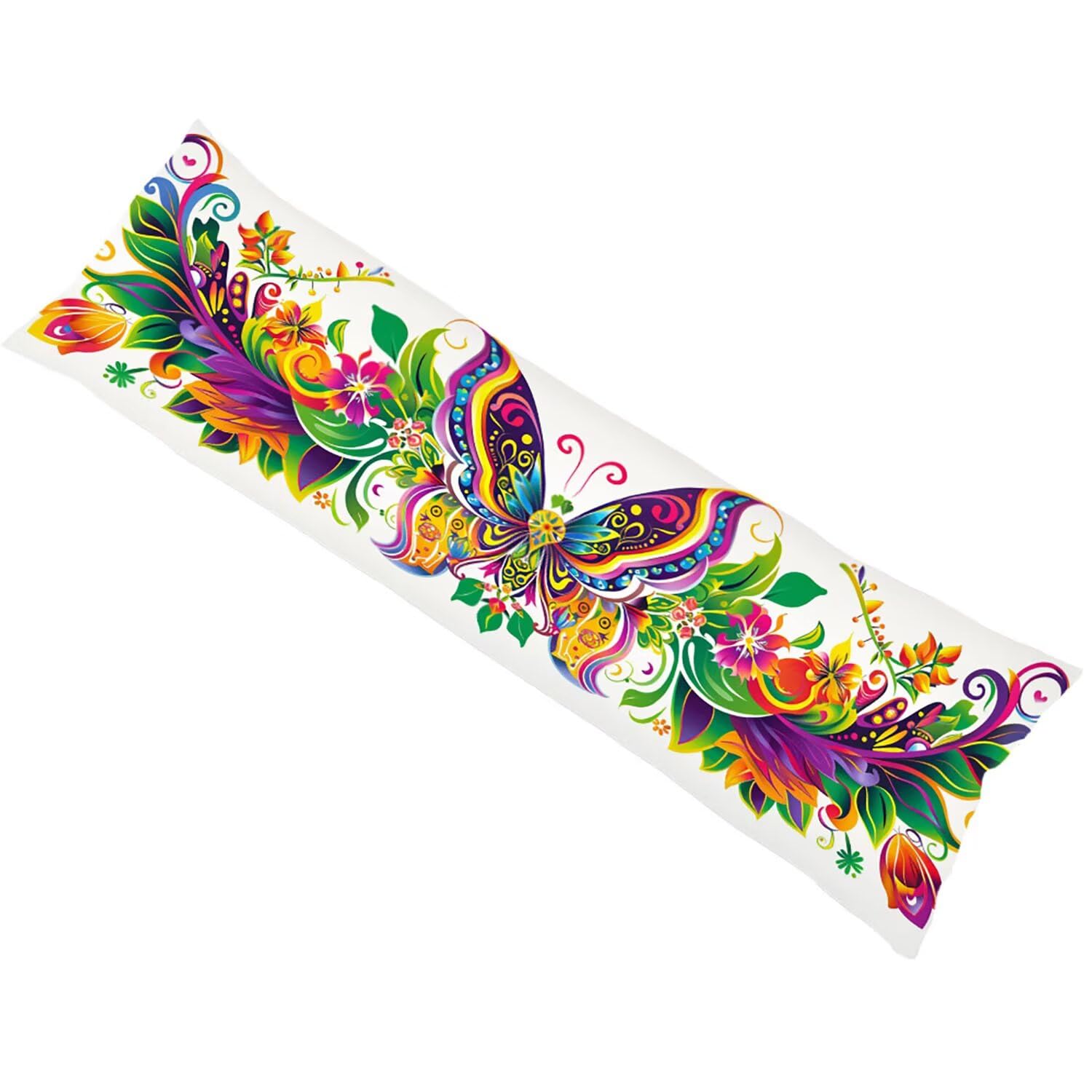 Pokrowiec na wałek 180 cm zielona poszewka na poduszkę 60 x 180 cm trwała lniana poszewka na poduszkę z nadrukiem dwustronnym poszewka na poduszkę dla osób śpiących długa z boku, łóżko na sofę