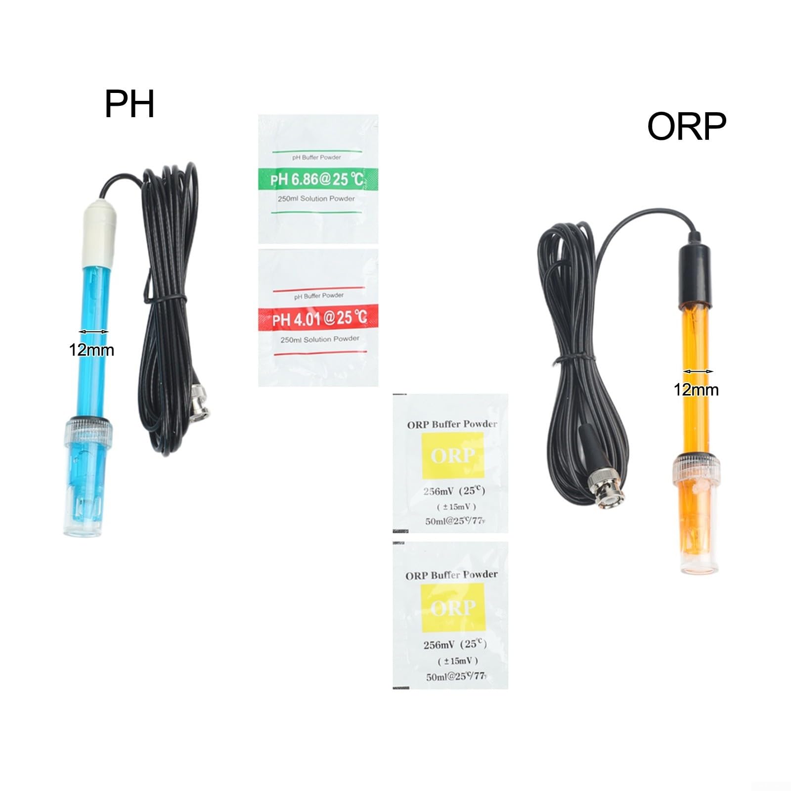 Sonda digital de pH ORP Sensor BNC Cable de interfaz para pecera piscina Spa Monitor de calidad del agua 0-14 pH