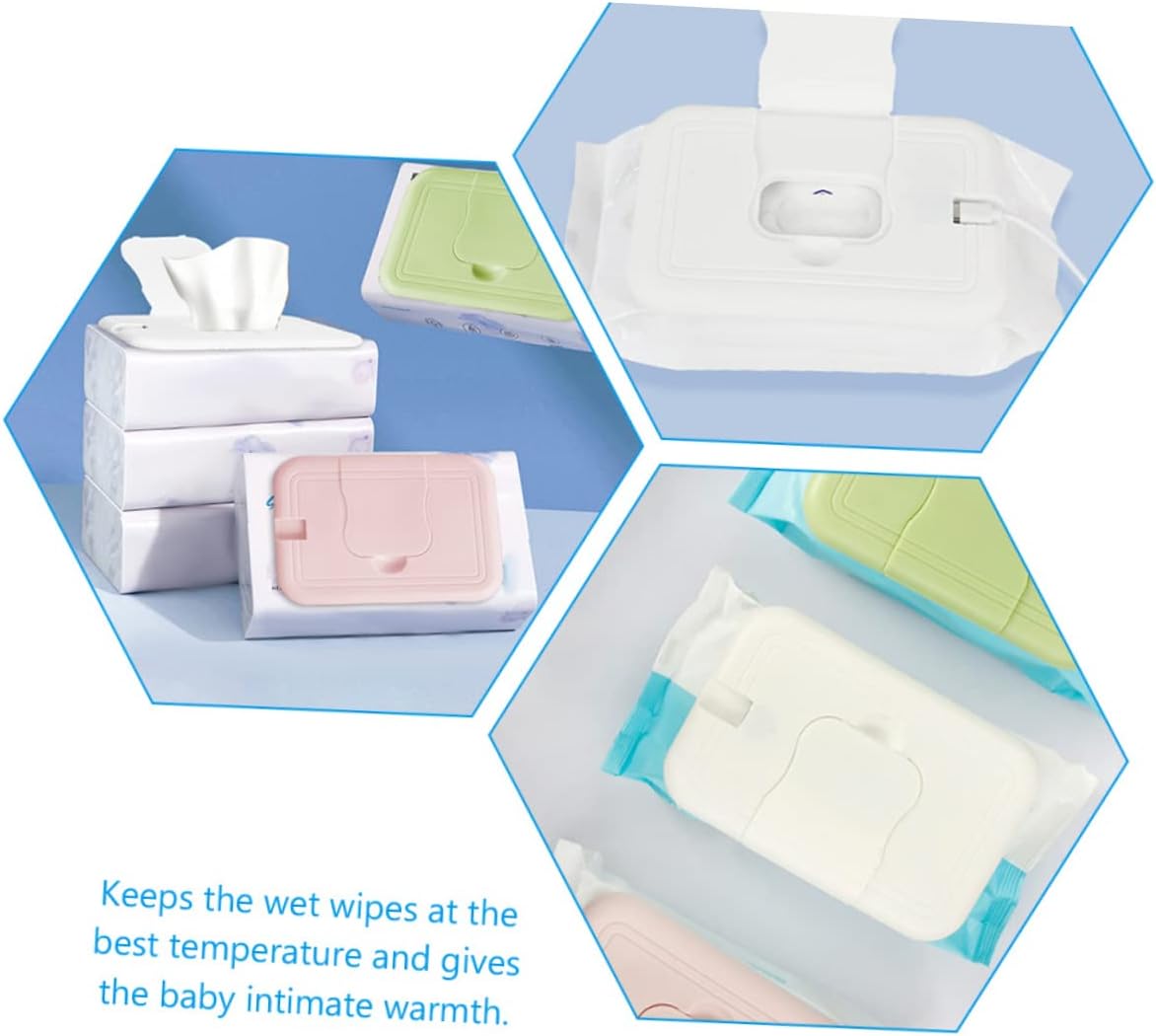 Portable Wipe Warmer Dispenser Energy Saving Tissue Box for Indoor Use Compatible with All Wipes Keeps at Temperature for Comfort