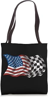 American Checkered Flag Tote Bag