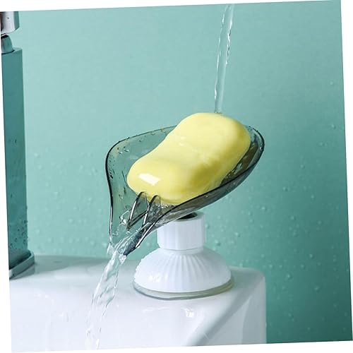 Miniatura 9 de Jabonera giratoria de hojas autodrenantes para baño y cocina, bandeja de jabón para limpieza fácil y secado rápido