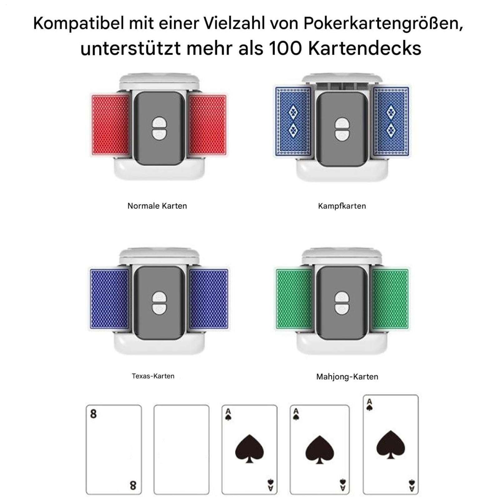 Distributeur Automatique de Cartes Mélangeur de Cartes Poker 1 à 2 x