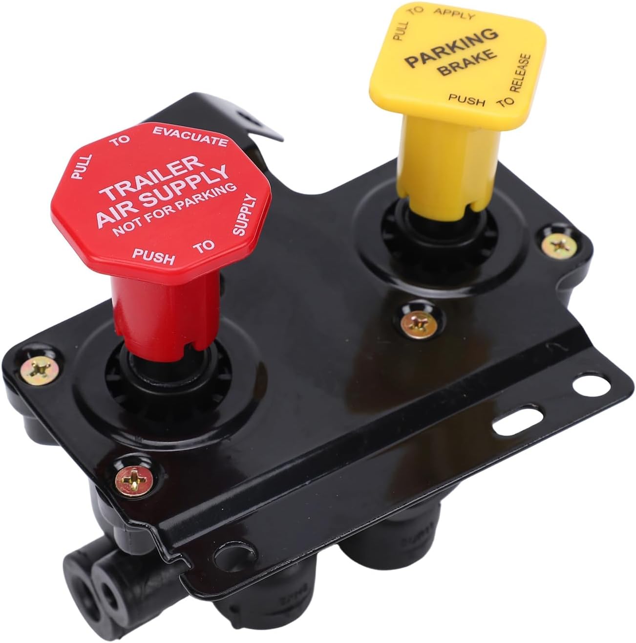 banapoy Heavy Duty Dash Valve, K035691, KN20619, 170.KN20619, MV3 Air Brake Control Valve, 6 Interface, 3/8 inch Port, Replacement for VOLVO Haldex Midland KN20619 20619