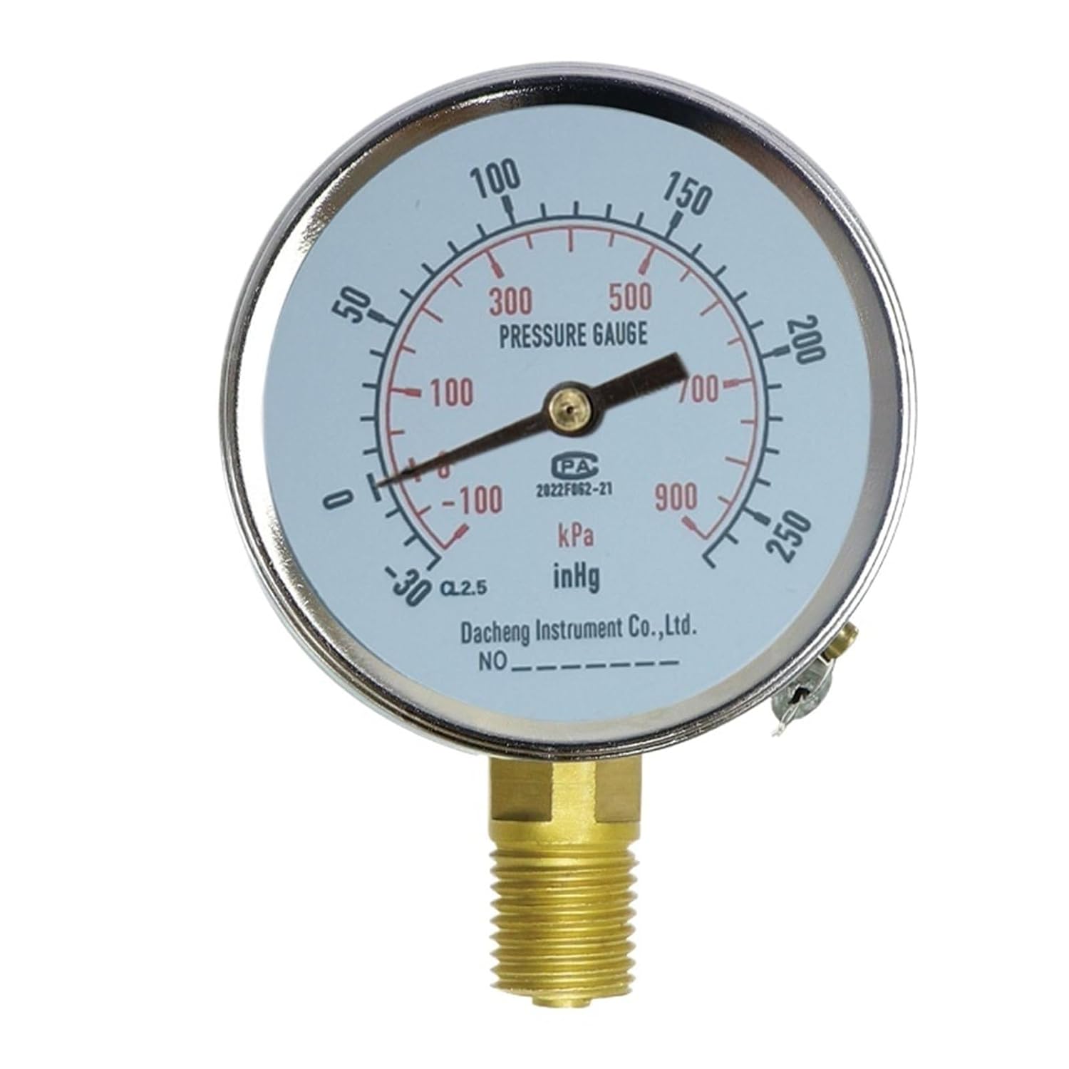 High Precise Industrial Vacuum Pressure Gauge -100~900kPa for Chemical Applications