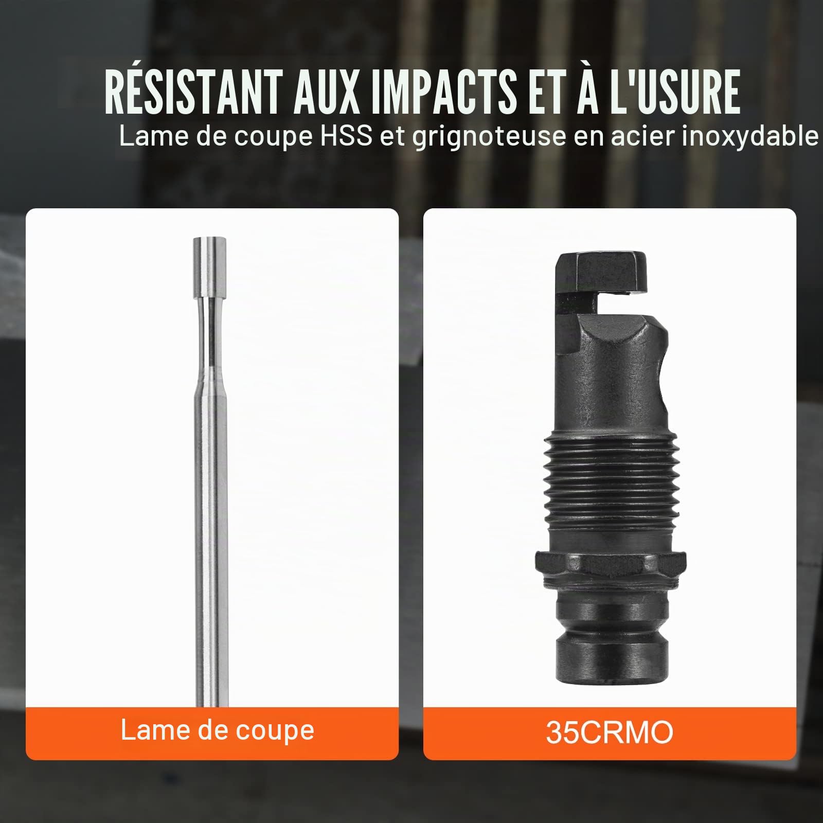 VEVOR Grignoteuse de Tôle Double Tête Rotative à 360° Coupe-Plaque de Perceuse Électrique de 1500-3000 tr/min Épaisseur de Coupe 1,6 mm Cisaille à Tôle sur Perceuse pour Couper Métaux Plastique Bois