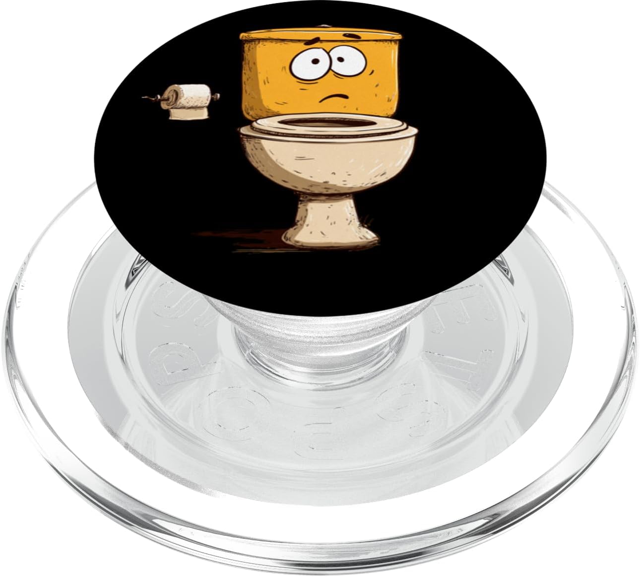 Funny Yellow Toilet Face Costume for Boys and Girls PopSockets PopGrip for MagSafe