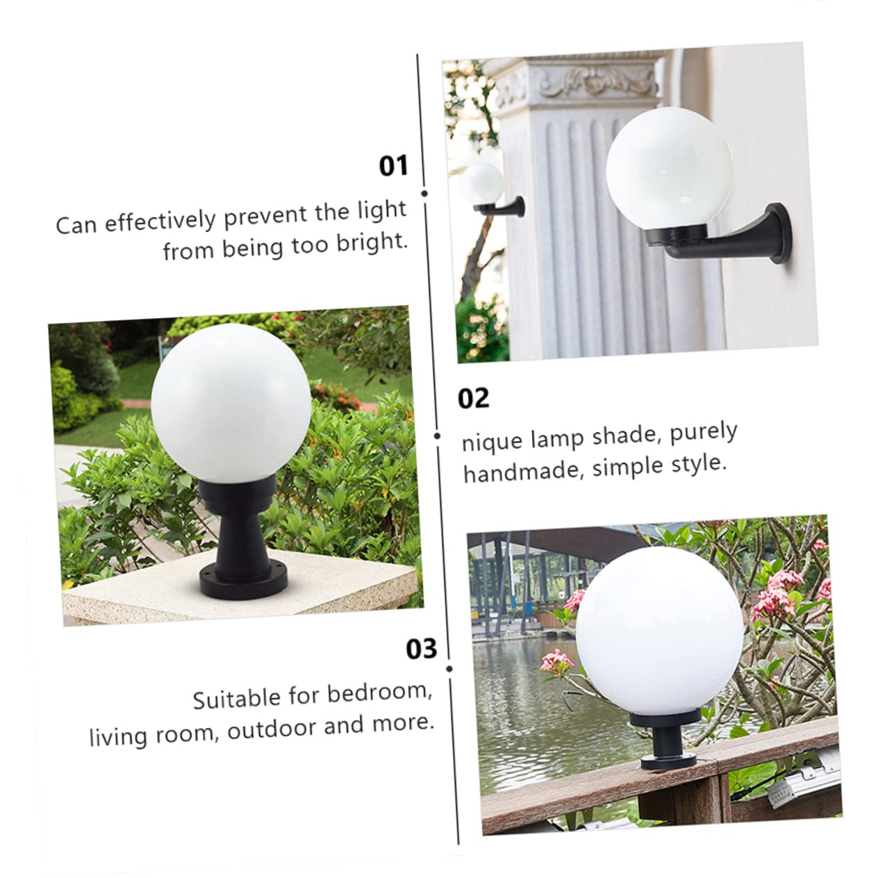 KITANDOVE Porcelain Flowerpot Drainage Holes Planters Asian Ceramic