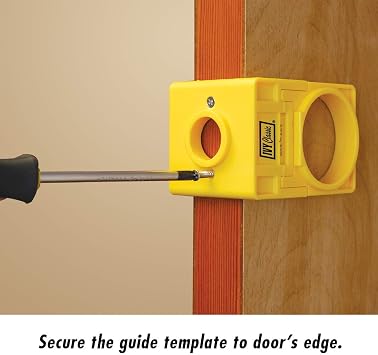 IVY Classic 27003 Carbon-Steel Lock Installation Kit with Guide Template for Wood Doors, Carded
