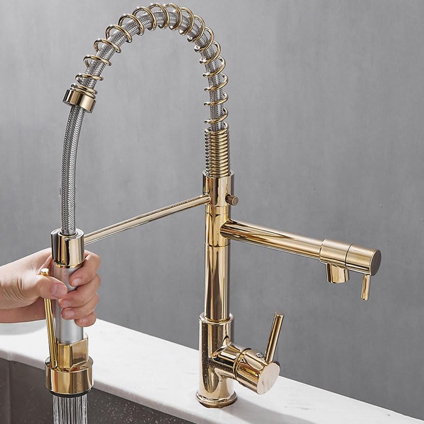 Robinet de cuisine avec douchette pour simplifier la vaisselle et le nettoyage