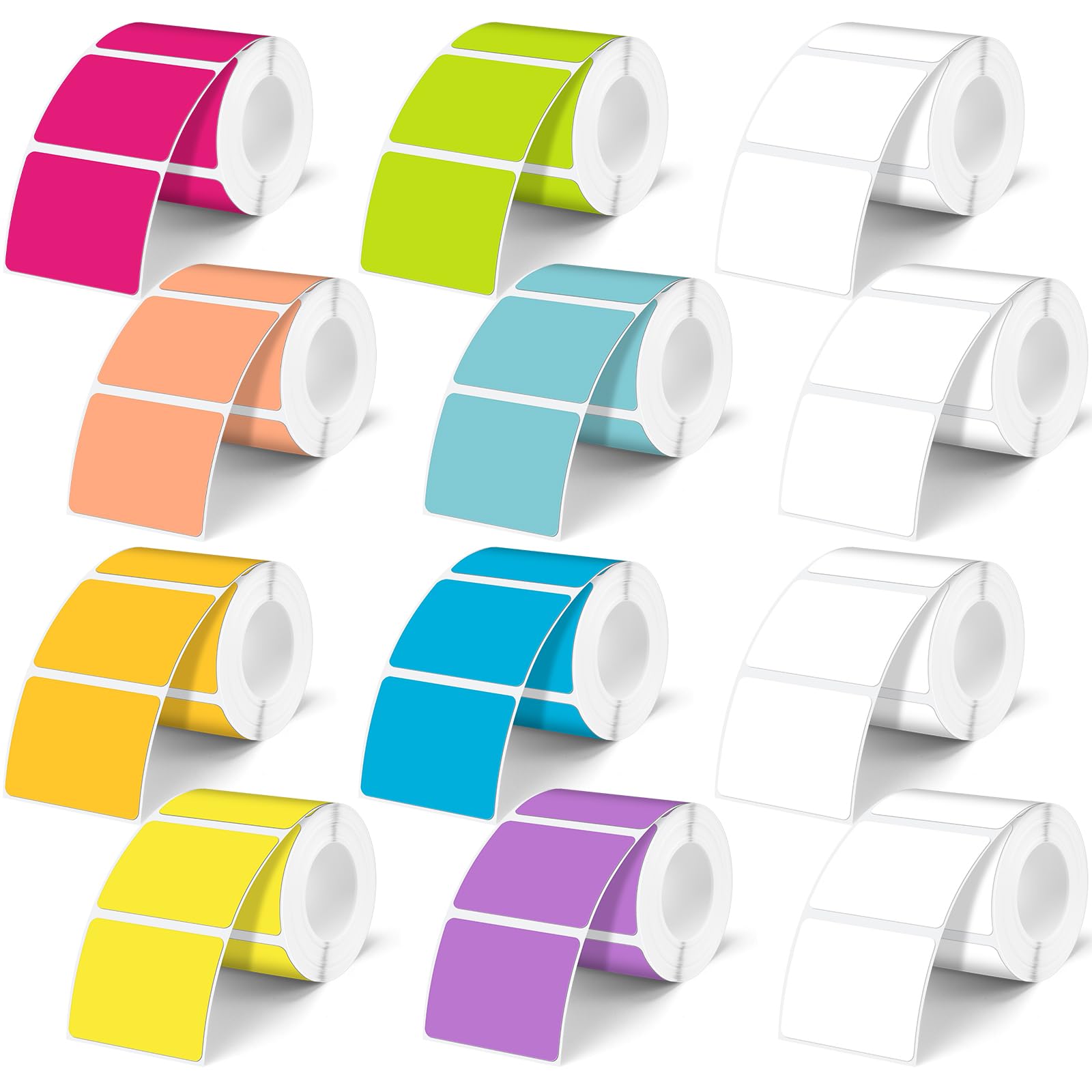 Photo 1 of Ctosree Thermal Labels Rainbow Colors 1.18 x 1.57 Inch