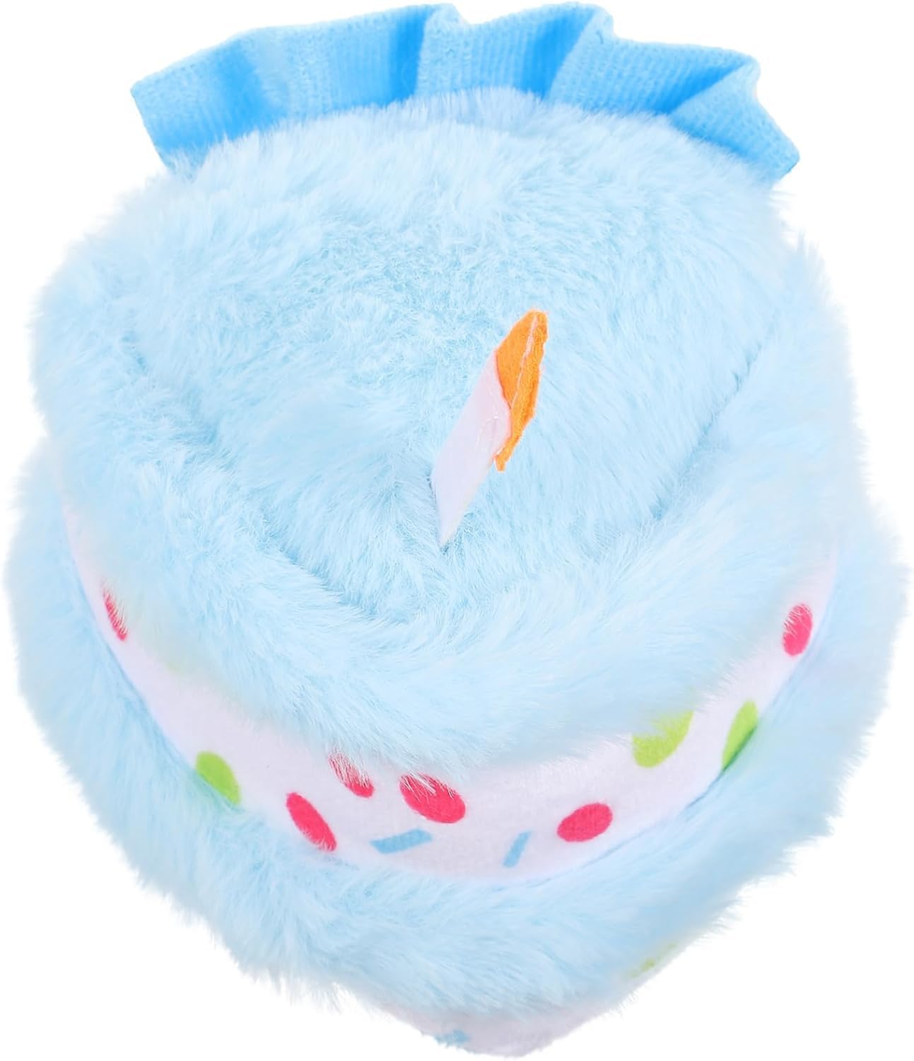 Dog Birthday Toy Plush - Interactive Puppy Gift Box for Birthday Dogs, Soft Chewable Toys for Small Medium Large Breeds, Cute Pet Supplies with Fun Food Design (Blue) image 2