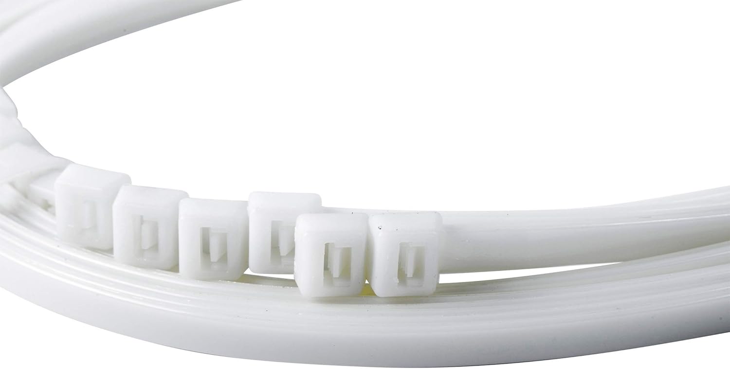 Gardner Bender 46-315M DoubleLock Cable Tie, 14 inch, 75 lb, Electrical Wire and Cord Management, Nylon Zip Tie, 1000 Pk, Natural White