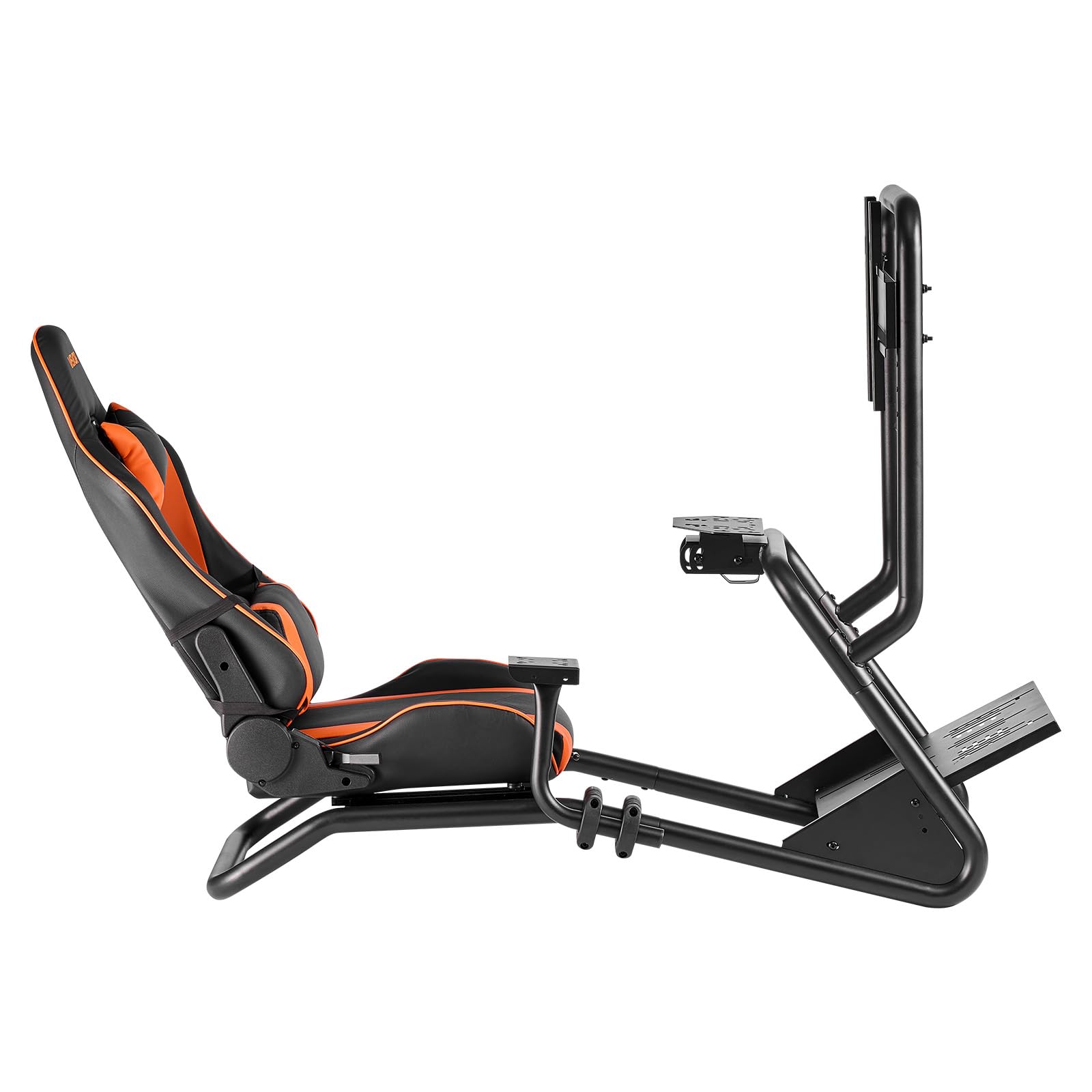 VEVOR Support de Volant de Course Cockpit de Simulateur de Conduite, Support d'Écran, Compatible Pédales Logitech G25, G27, G29, G920, G923, Thrustmaster T300RS, TX F458, T500RS, T3PA-PRO (F1/GT), CSR