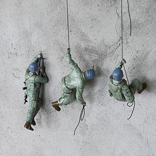 Gute Climbing Man Wall Art, Soldiers Scaling Wall | Set Of 3 | Military & Army Modern Room Wall Art Decor Climber Sculpture thumb #3