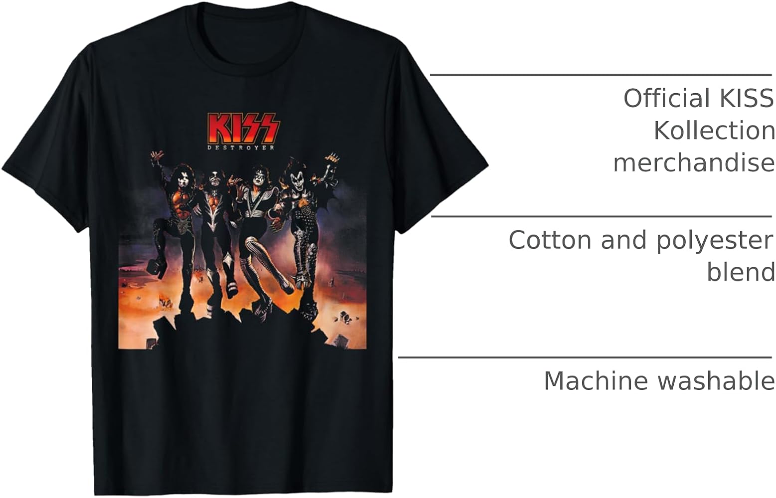 KISS DESTROYER Tシャツ 76-96 vintage 90s KISS DESTROYER TOUR 76 TO 96 20 YEARS OF