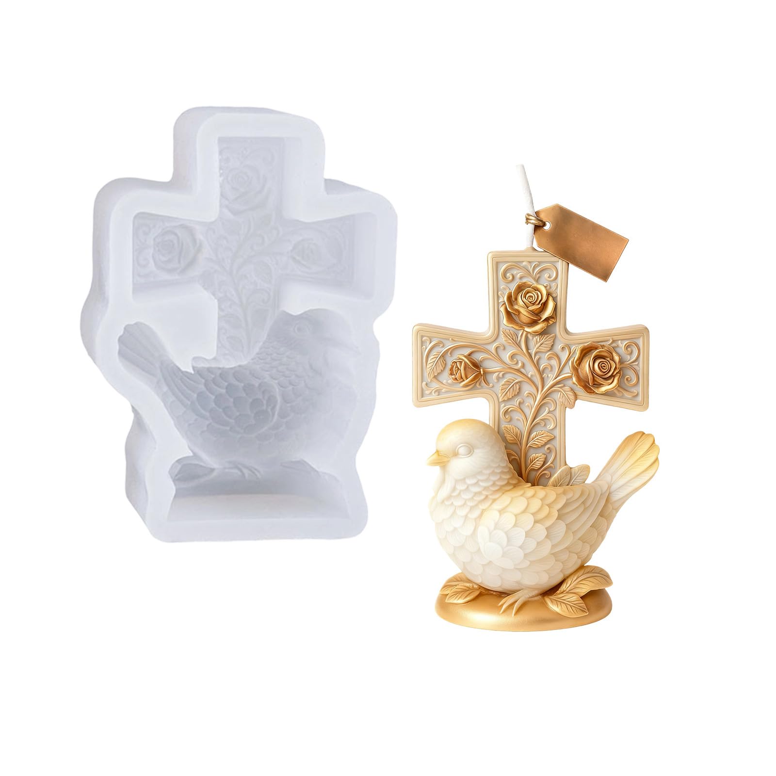 YROHGKPN Artisanal Silicone Doves Featuring Lifelikes for Handcrafting in Aromatherapys Projects Craft Silicone
