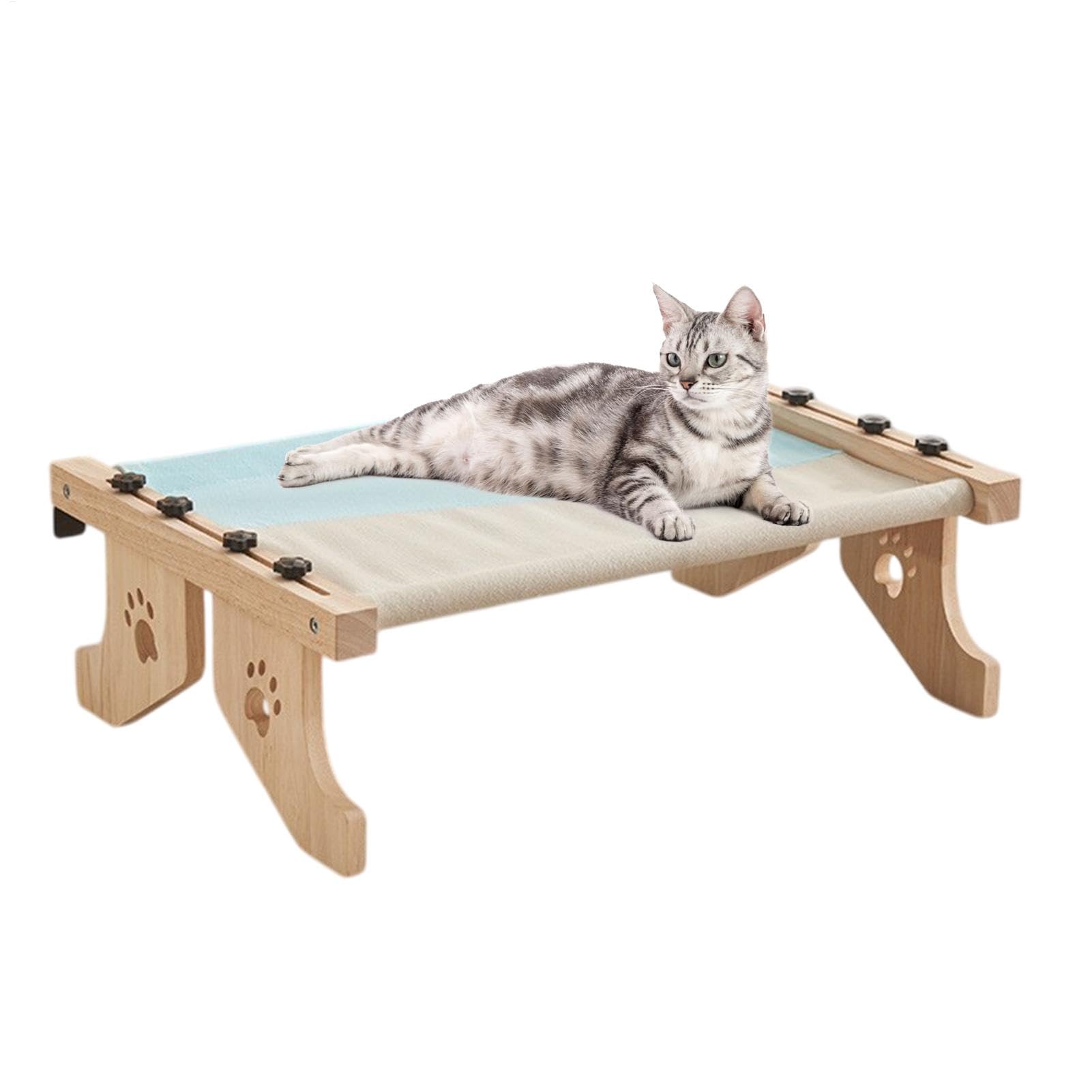 Asiento de ventana para gatos idóneo para tomar el sol en el salón