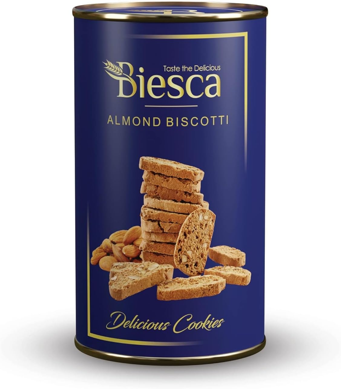 Biesca Almond Biscotti Cookies with Butter 135g, Delicious and Crunchy, Premium Handmade Nut Biscotti, No Maida, No Preservatives, Healthy Snack