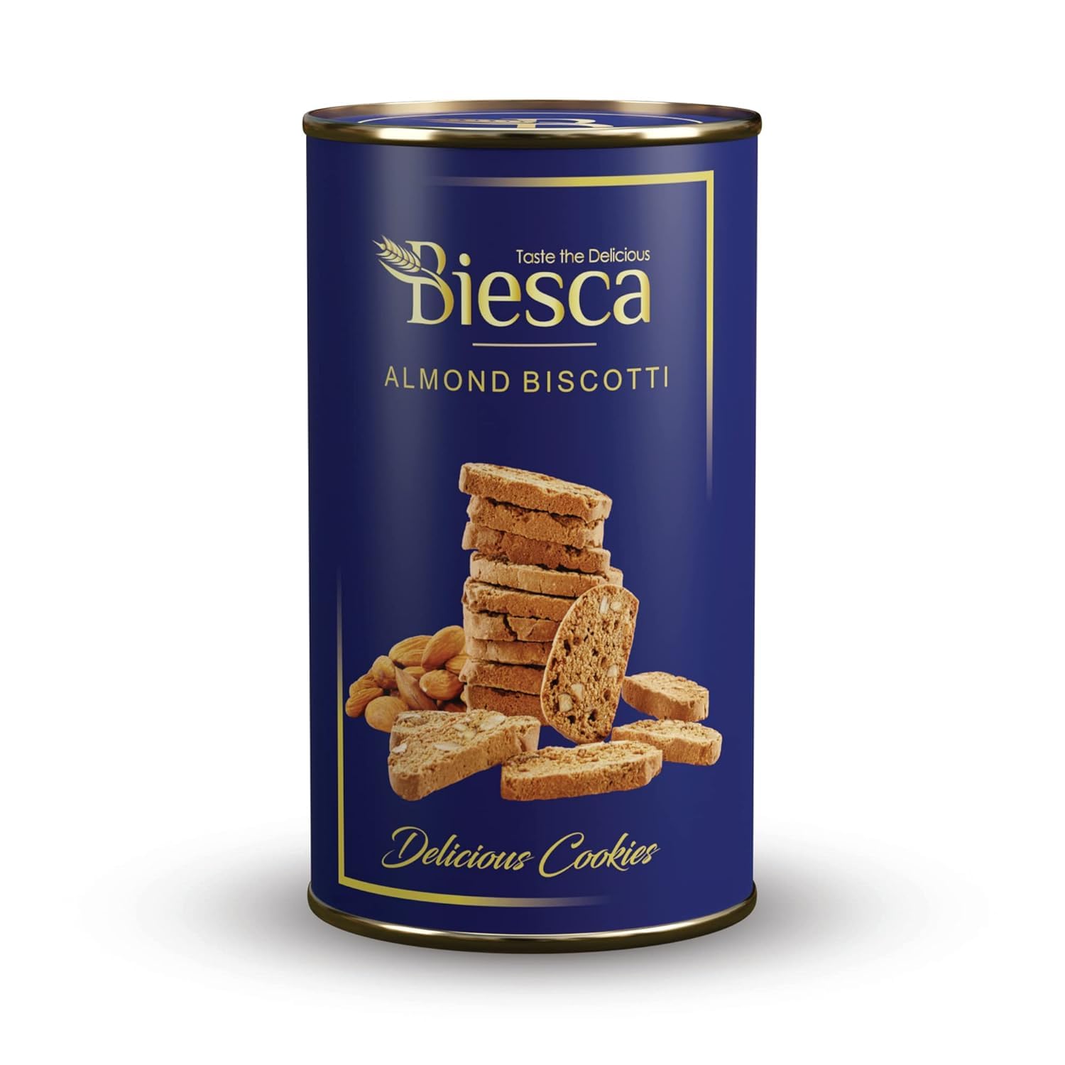 Almond Biscotti Cookies with Butter 135g, Delicious and Crunchy, Premium Handmade Nut Biscotti, No Maida, No Preservatives, Healthy Snack