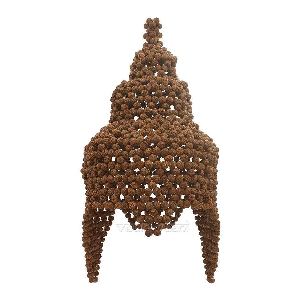 Vedic Vaani™ Unique and Rare Spiritual Sacred Handcrafted Five Faces/Pancha Mukhi Healing Energized Rudraksha Beads Dhyana...