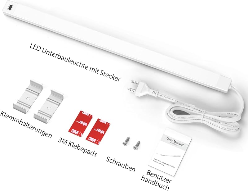 SIBI LIGHTING LED Konyhai Lámpa 41cm - Fényerőszabályozható Szenzoros Világítás 5 Színhőmérséklettel, Szekrény Alatti Világítás Konyhába, Po