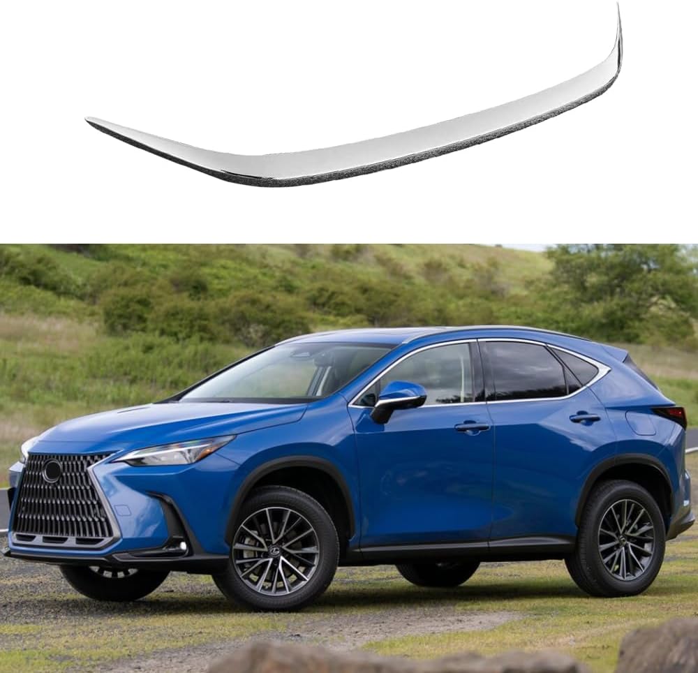 Car Accessories Front Bumper Grille Cover Moulding Trim Compatible With Lexus NX 250/350/350 F Sport/350h/450h+/450h+ F Sport 2022 2023 2024 2025 2026 (Chrome) 1PCS ABS