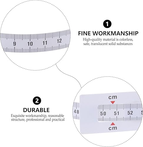 Miniatura 8 de Regla de cinta de circunferencia de la cabeza 6 unids Regla de medición de cabeza recién nacida Regla de medición de Cm Regla de medida de