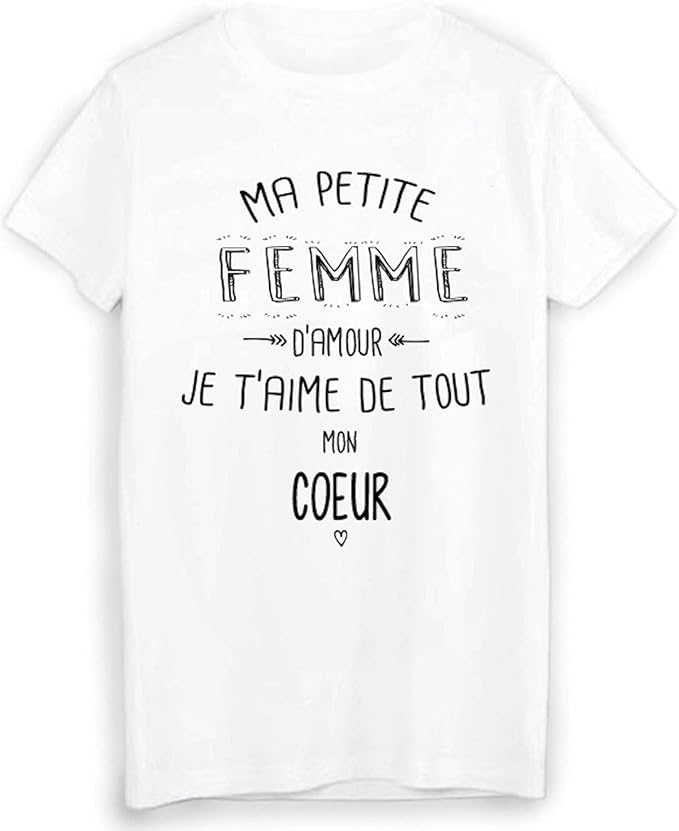 Youdesign Fr T Shirt Citation Ma Petite Femme Que J Aime De Tout Mon Coeur Ref 1917 Amazon Fr Vetements Youdesign Fr T Shirt Citation Ma Petite Femme Que J Aime De Tout Mon Coeur Ref 1917 Amazon Fr Vetements