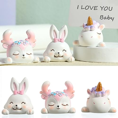 Miniatura 7 de Soporte para tarjetas de resina de ciervos kawaii para fotos, soporte para números de lugar, notas de imagen, soporte para carpetas de mensajes de