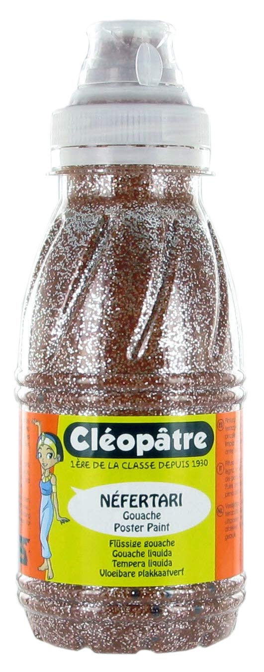 Cleopatre - PP250-9 - Pintura con purpurinas plateadas - Frasco de 250 ml - Siena
