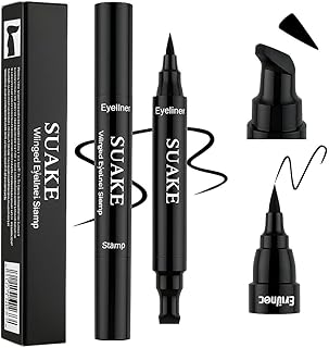 Sello delineador de ojos con alas 2 en 1 y bo...