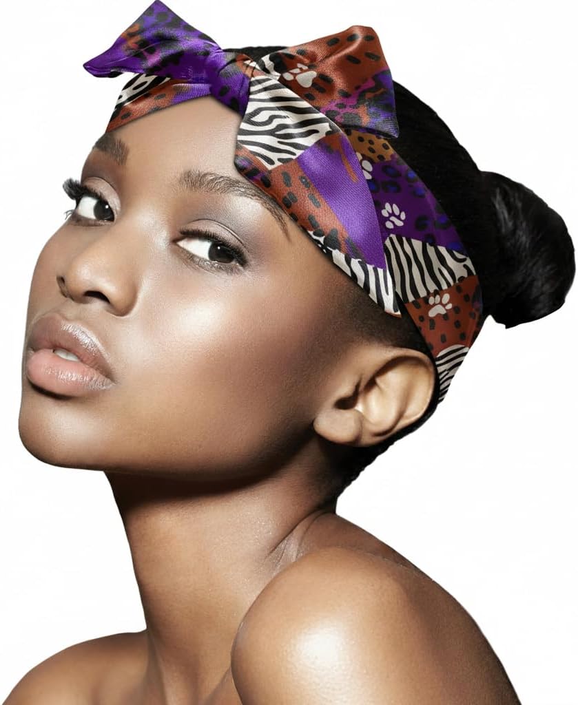 DONNA Edge Scarf Mini – Satin Hair Wrap for Edges, Lay Down Scarf for Baby Hairs & Styling – Soft, Lightweight image 4