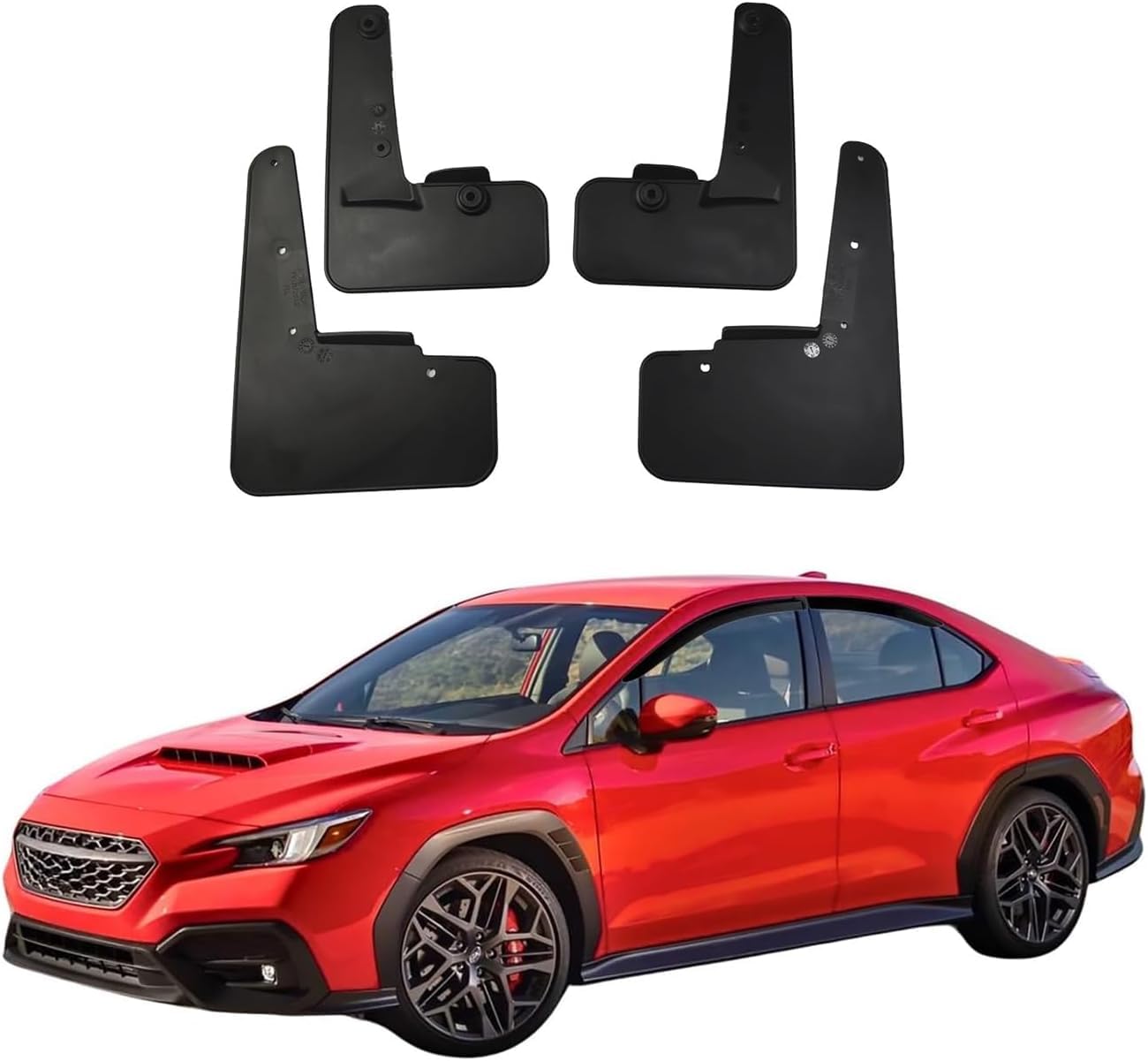 Plkashuc Normal Mud Flaps Car Mudguards For Subaru Wrx 2022-2025.