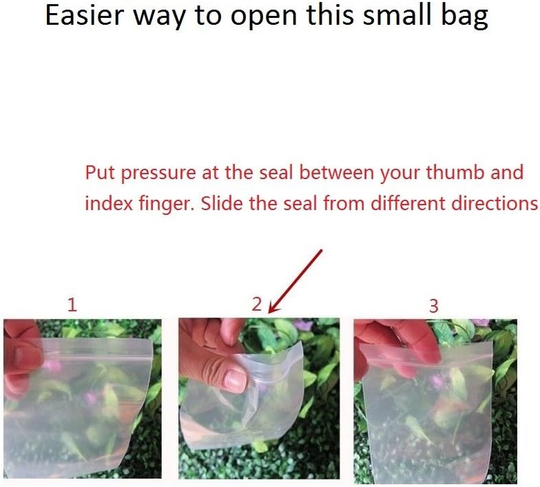 3''x 4'', (Pack of 100) Small Clear Poly Zipper Bags Reclosable Zipper lock Storage Plastic Bags for Jewelry, Gift Card, Halloween Candy