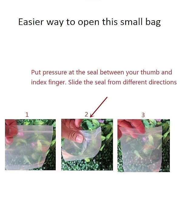 3''x 4'', (Pack of 100) Small Clear Poly Zipper Bags Reclosable Zipper lock Storage Plastic Bags for Jewelry, Gift Card, Halloween Candy by Cambiar - Image 6