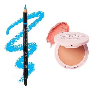 Jillian Dempsey Kh l Eyeliner in Chimpy Blue Cheek Tint Petal