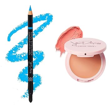 Jillian Dempsey Khol Eyeliner in Chimpy Blue + Cheek Tint Petal