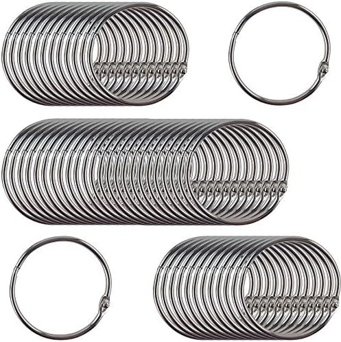 Clipco Book Rings Large 2-Inch Nickel Plated (50-Pack)