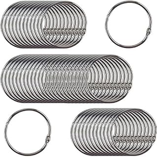 Clipco Book Rings Large 2-Inch Nickel Plated (50-Pack)