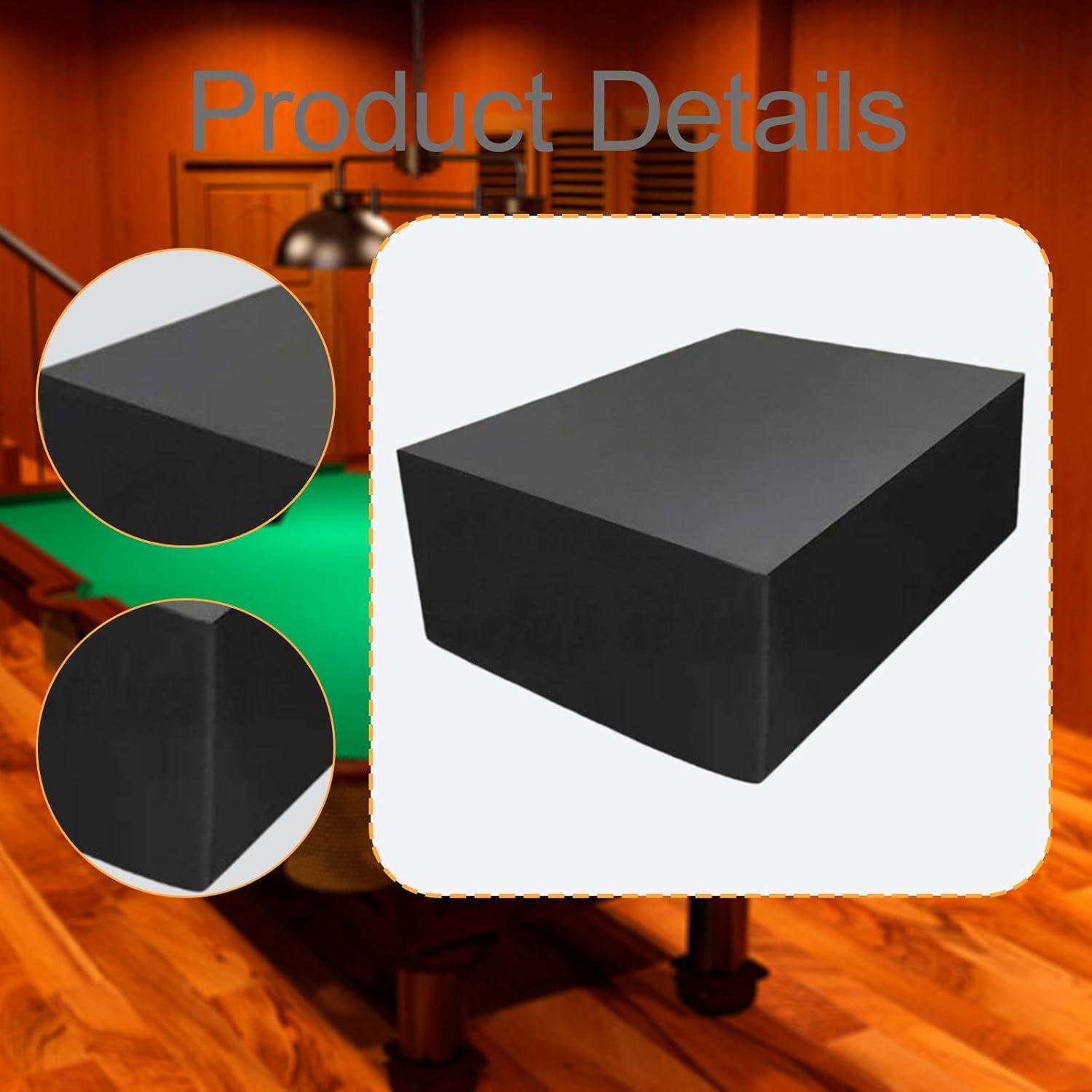 Pool Table Cover Billiard Table Cover Heavy Duty for Storage High Oxford Cloth Furniture Covers- 7 ft