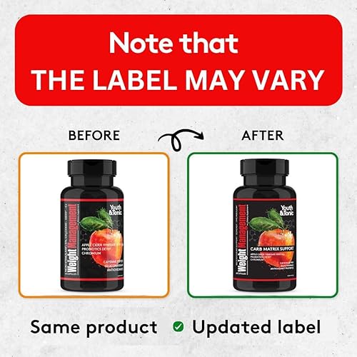 Miniatura 2 de Youth & Tonic Soporte de matriz de carbohidratos para control de peso para supresor del apetito, control del hambre, refuerzo del metabolismo,