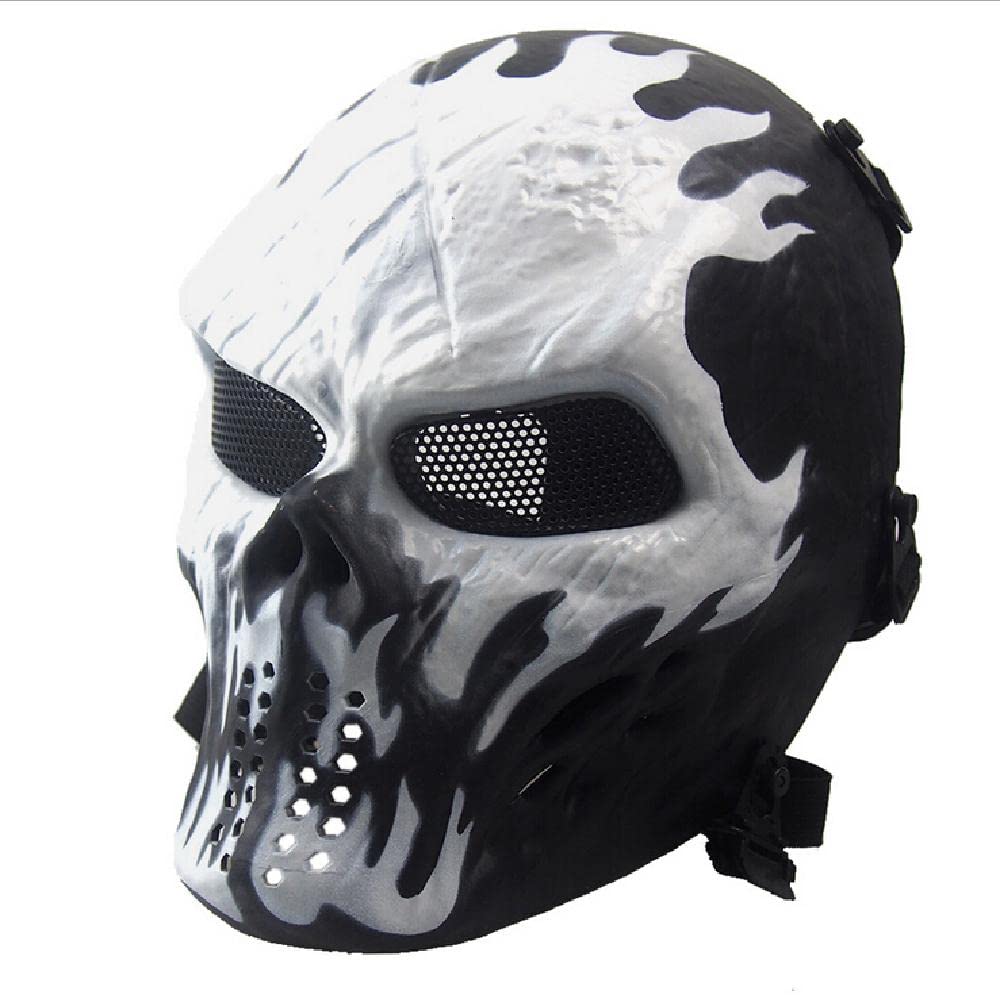 Paintball Tactical Full Face Protection Skull Mask Skeleton Army Outdoor Accessory