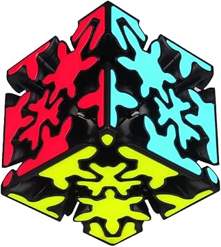3x3x3 Gear Magic Cube, Twisty Puzzle, Modern Style, Multicolor, 1 Set, 1 Item, 1 Piece, 1 Count, Age 14+