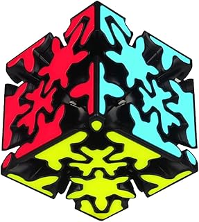 Yealvin Crazy Gear Cube, 3x3x3 Gear Magic Cube Twisty 3D Puzzle Puzzle Cube Brain Teaser High Difficulty