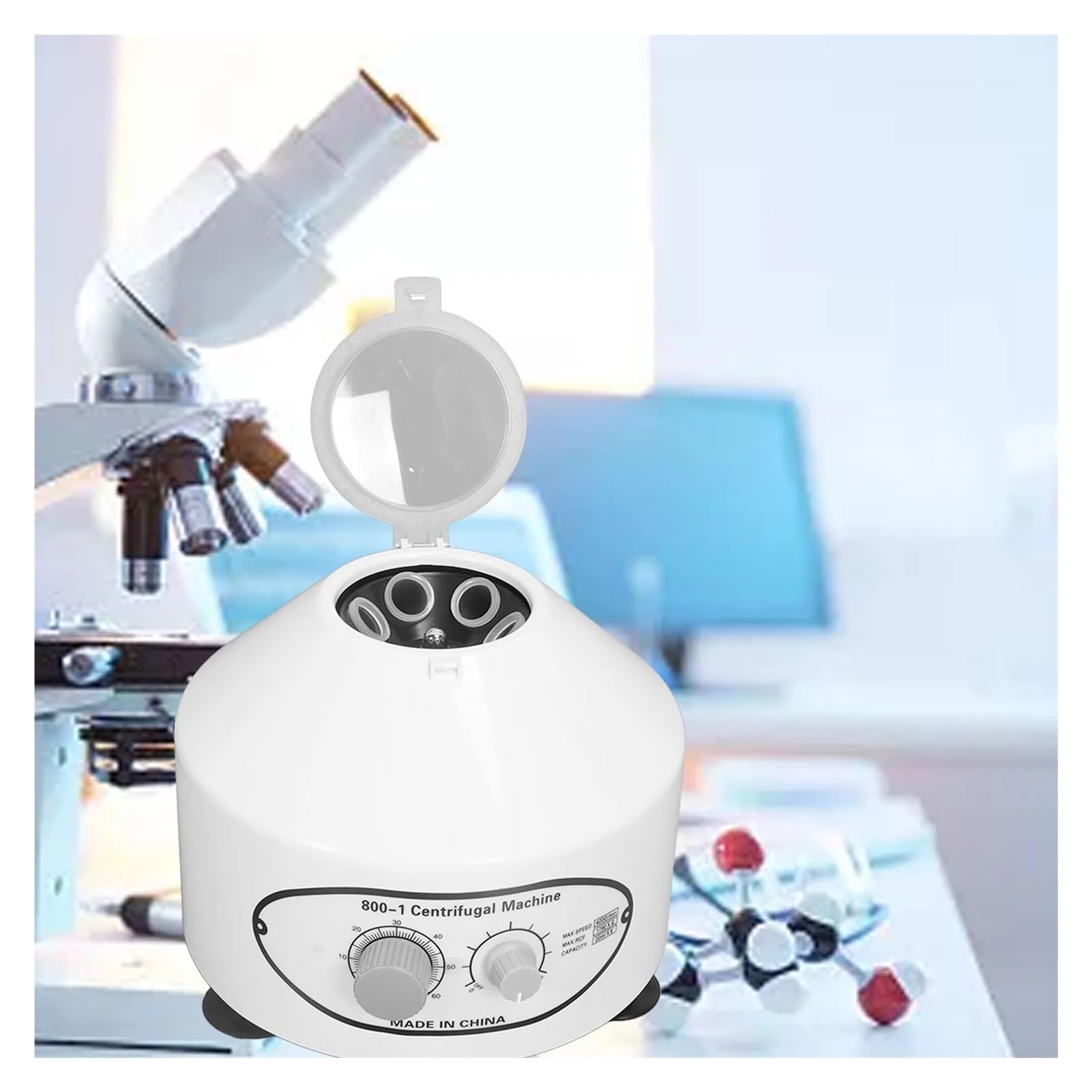Centrífuga, Centrífuga De Sobremesa Centrífuga De Sobremesa De Laboratorio 1790xg Máquina Centrífuga Eléctrica Con Temporizador Y Control De Velocidad Tubos De 12mlx6