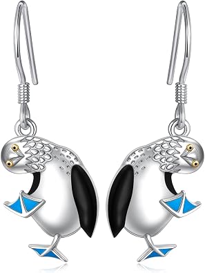 S925 Sterling Silver Cute Bird Earrings for Women Jewelry