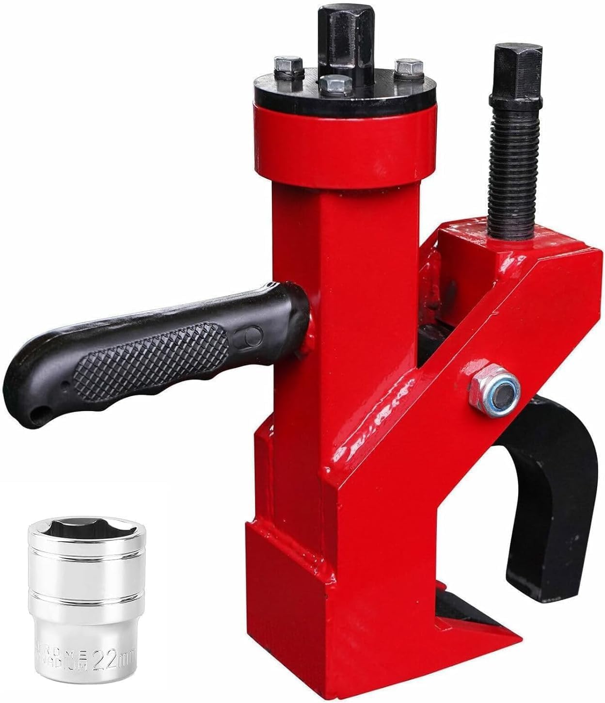 Heavy Duty Manual Tire Bead Breaker and Changer Tool, Efficient Bead Breaking for Truck Tractor ATV SUV Car, Durable All-Steel Construction with Anti-Rust, Portable for Garage and Roadside Repair