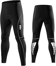 FDX Men’s Cycling Tights, Lightweight, Breathable, 3D Padded, Cycle Trousers, Outdoor Bike Riding Pants, Quick Dry, Highly Elasticated Lycra Bicycle Leggings, Spring, Summer, Autumn